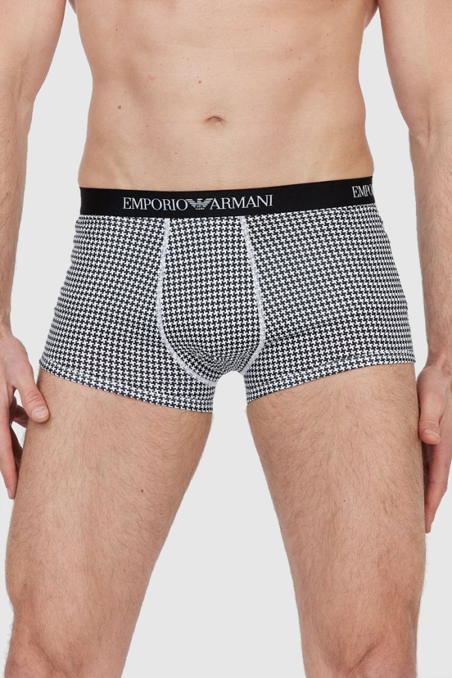EMPORIO ARMANI Boxer negru peplite 3 pachete