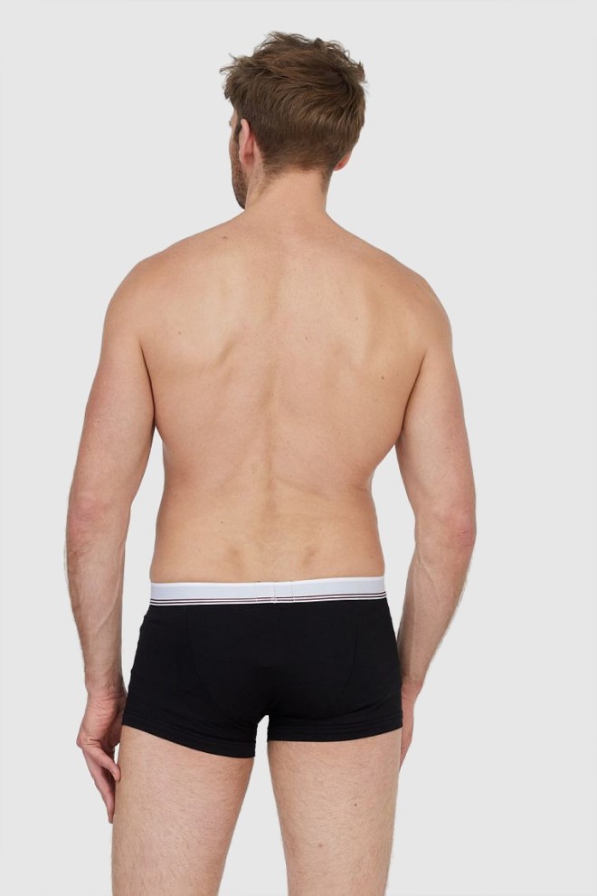 EMPORIO ARMANI Boxeri negri cu logo 3 pachete
