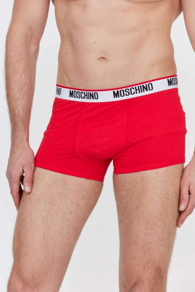 MOSCHINO Red logo boxer shorts 2 pack