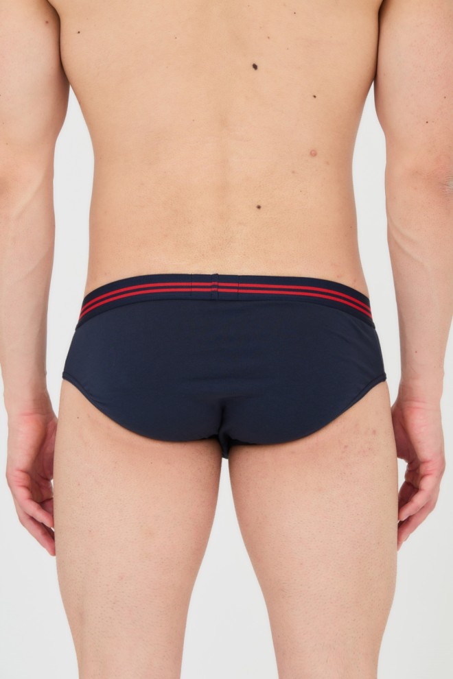 EMPORIO ARMANI Navy blue briefs 3-pack