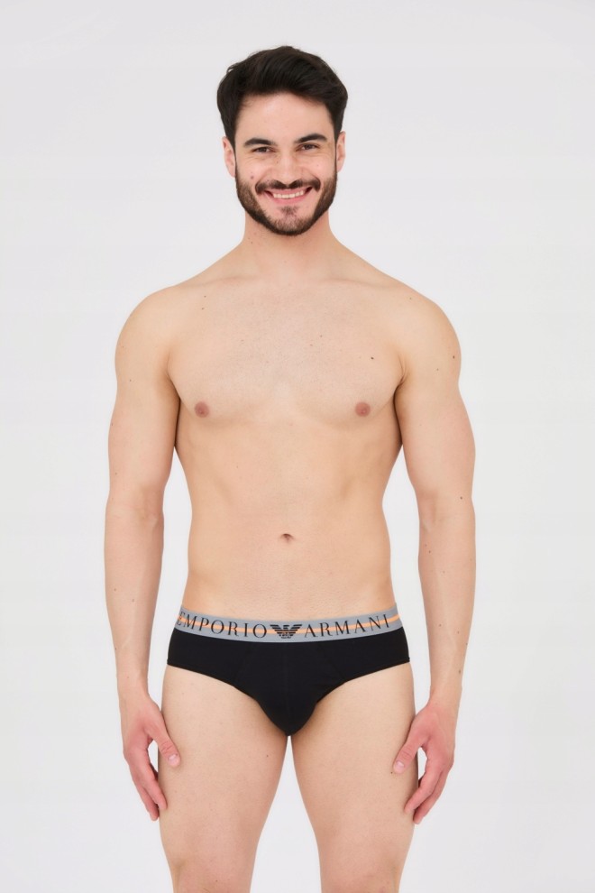 EMPORIO ARMANI Black briefs 3-pack