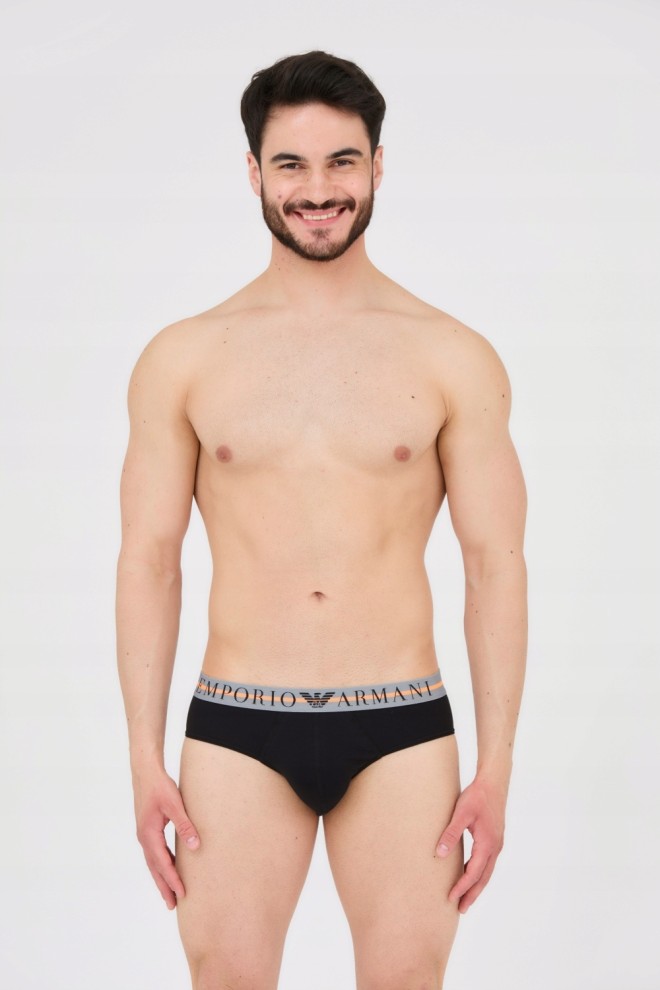 EMPORIO ARMANI Chiloți negri 3-pack