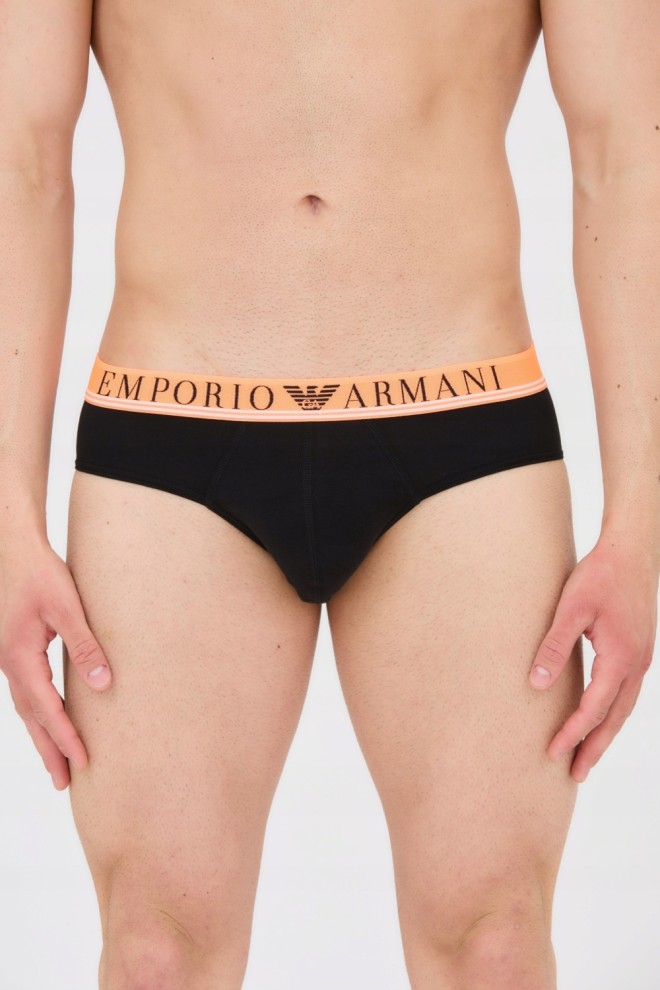 EMPORIO ARMANI Black briefs 3-pack