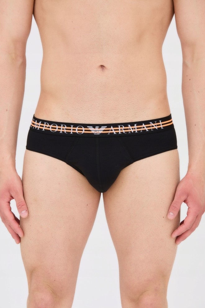 EMPORIO ARMANI Black briefs 3-pack