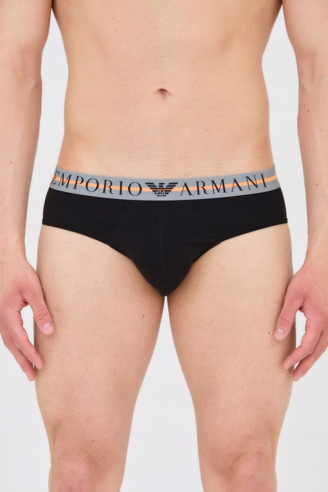 EMPORIO ARMANI Black briefs 3-pack