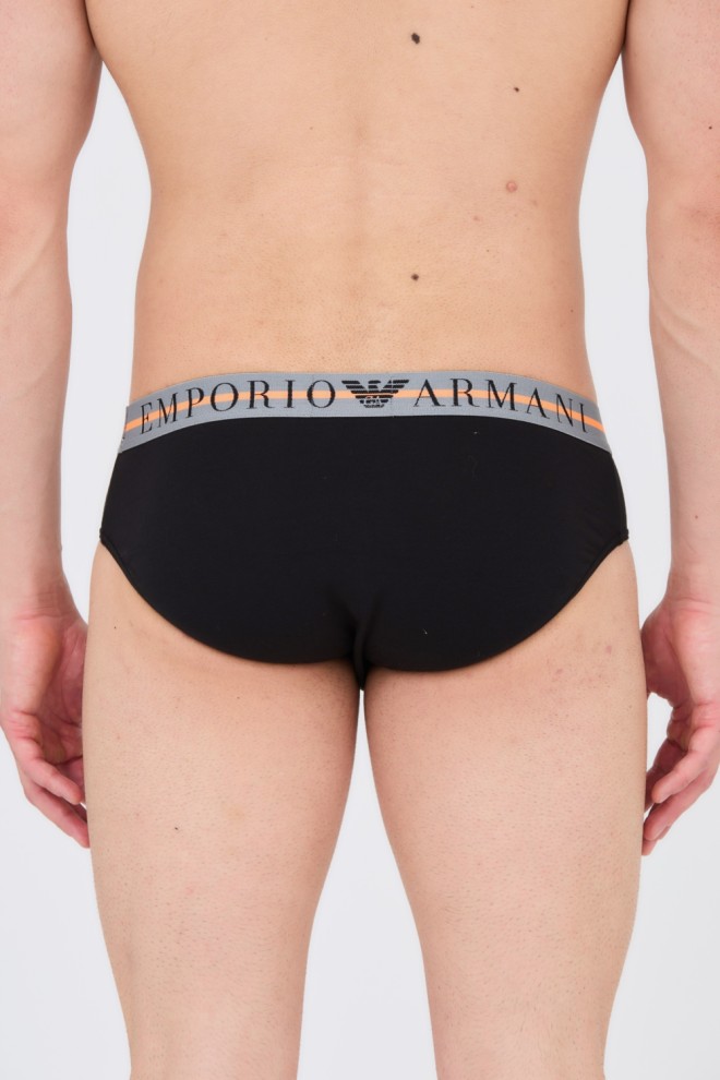 EMPORIO ARMANI Black briefs 3-pack