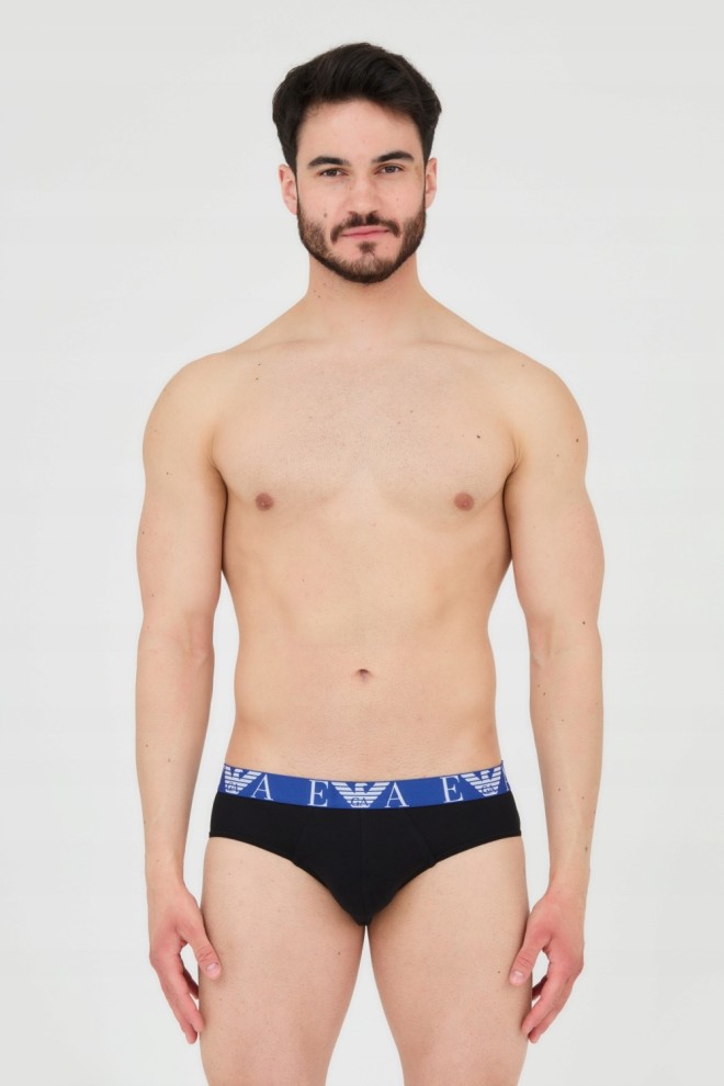 EMPORIO ARMANI Black briefs 3-pack