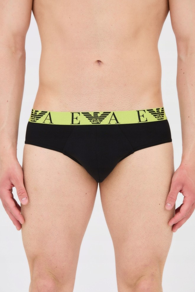 EMPORIO ARMANI 3-pack briefs black, green