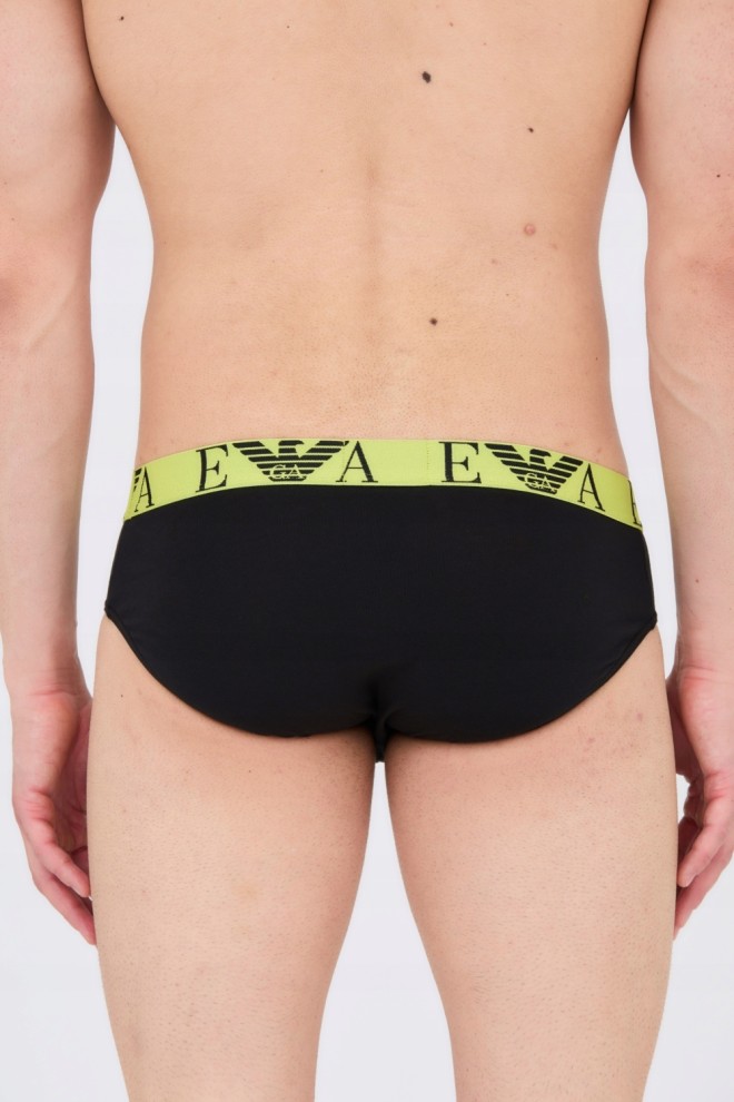 EMPORIO ARMANI 3-pack briefs black, green