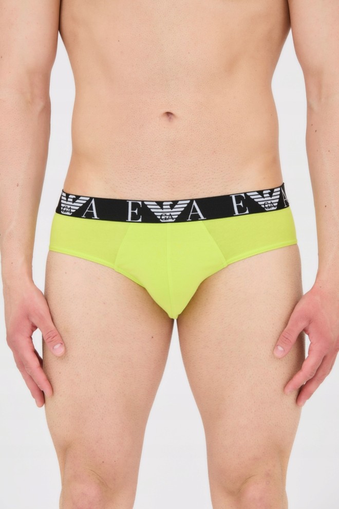 EMPORIO ARMANI 3-pack briefs black, green