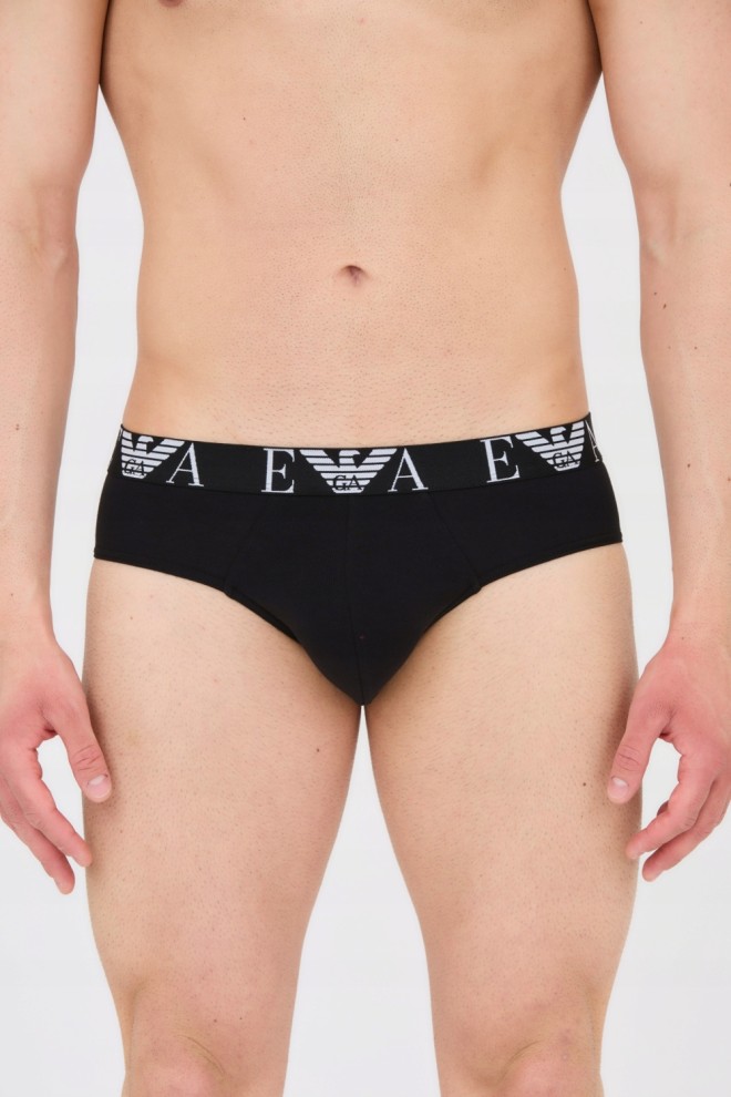 EMPORIO ARMANI 3-pack briefs black, green