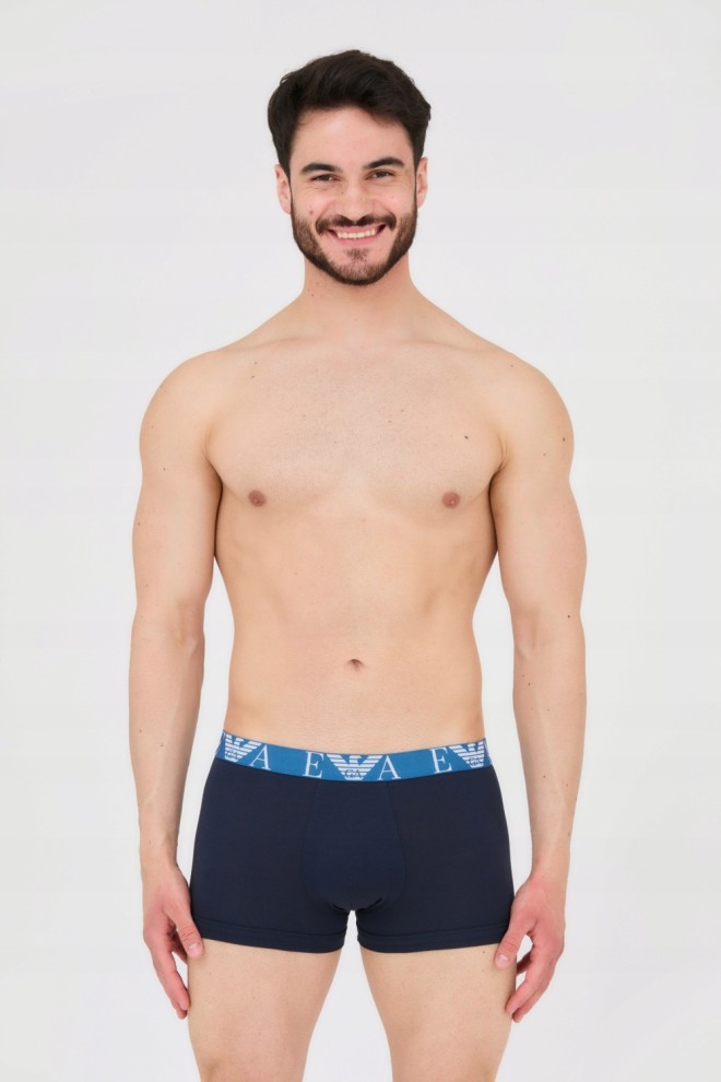 EMPORIO ARMANI Navy blue boxer shorts 3-pack