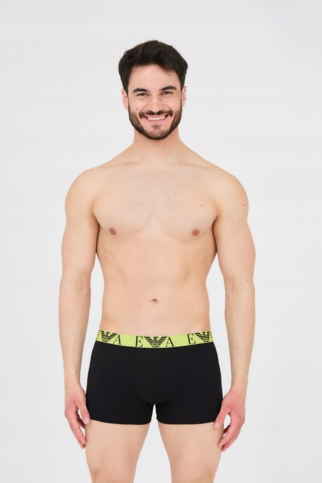 EMPORIO ARMANI Boxer shorts 3-pack black, green