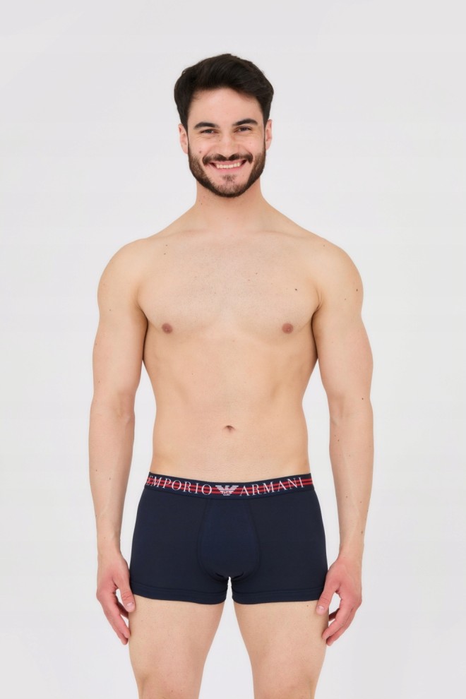 EMPORIO ARMANI Navy blue boxer shorts 3-pack