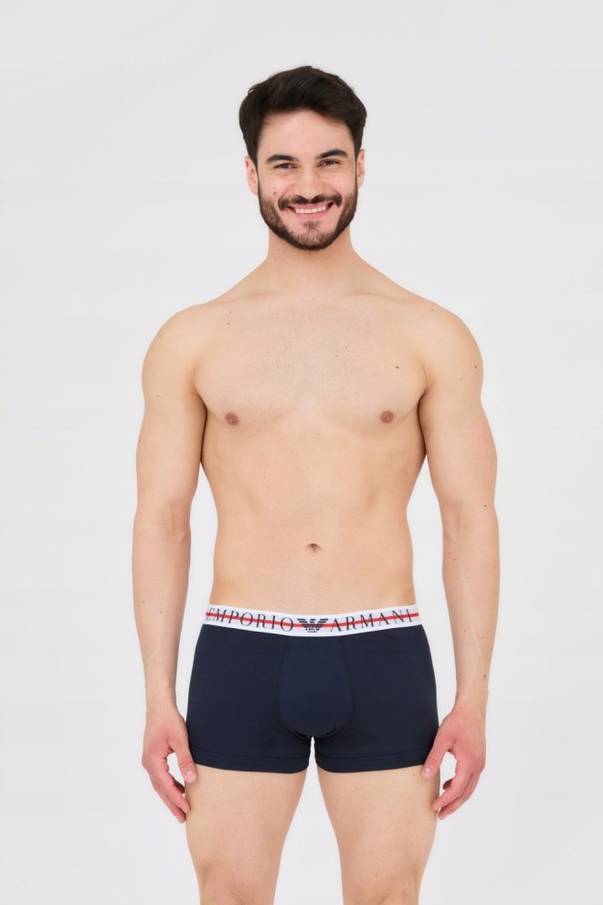 EMPORIO ARMANI Navy blue boxer shorts 3-pack