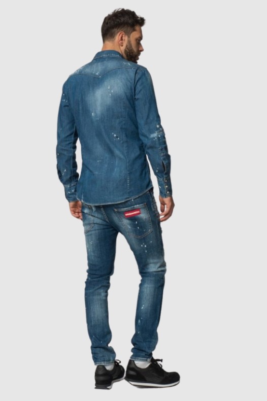 DSQUARED2 Denim shirt with...