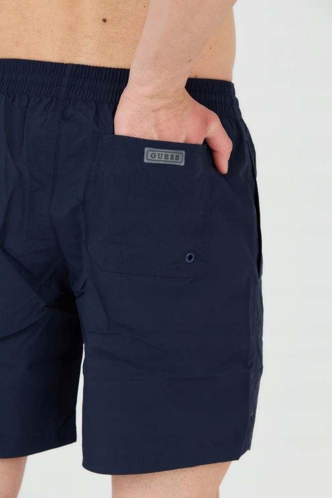 GUESS Pantaloni scurți de baie pentru bărbați albastru marin