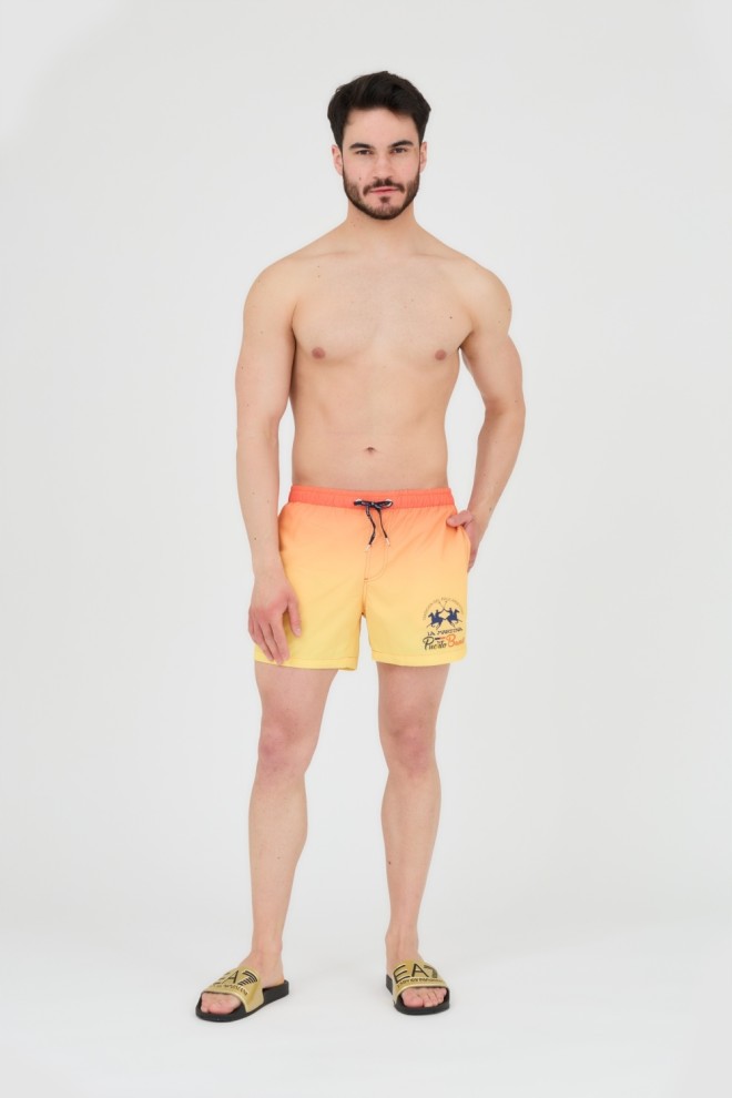 LA MARTINA Pantaloni scurți de baie pentru bărbați galben