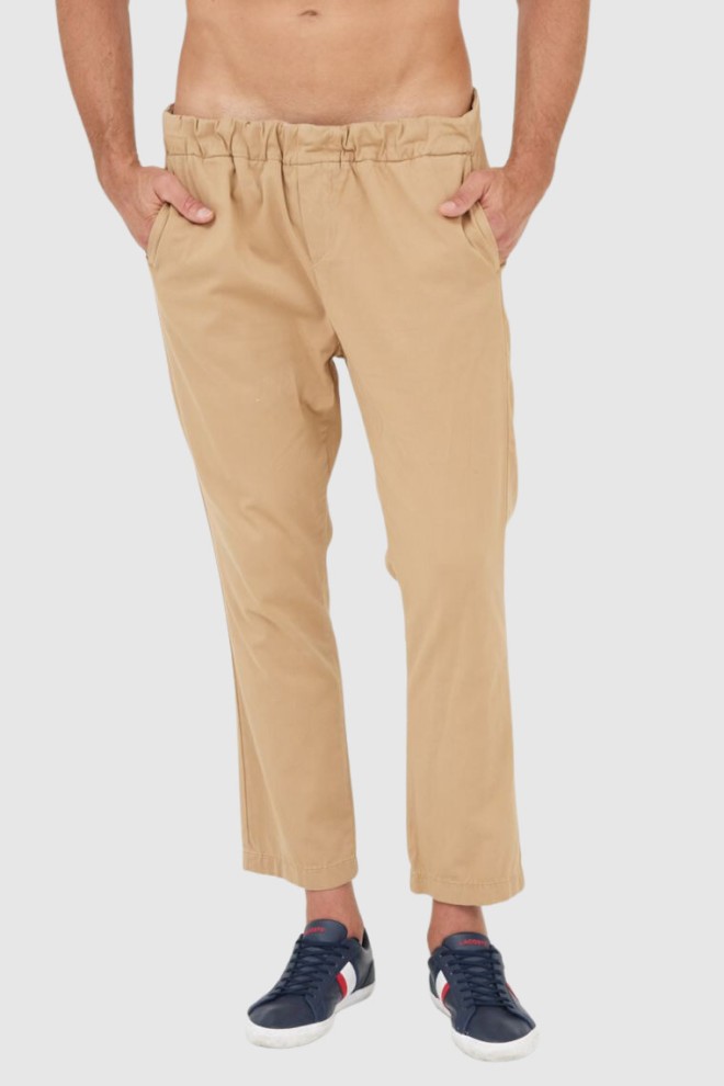 7 FOR ALL MANKIND Pantaloni jogger chino bej pentru bărbați