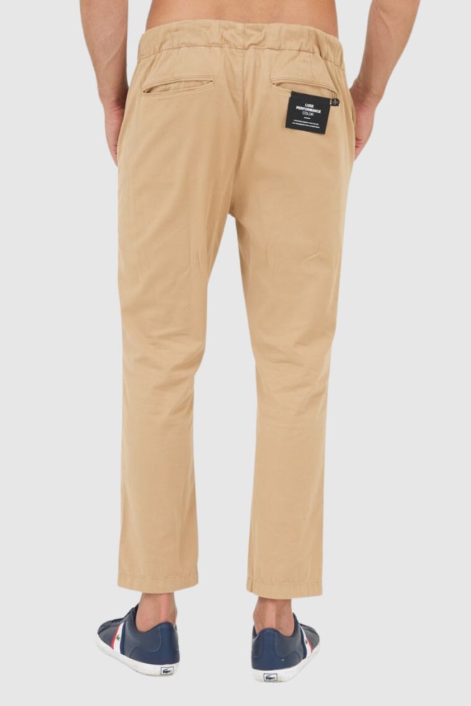 7 FOR ALL MANKIND Beżowe spodnie męskie jogger Chino