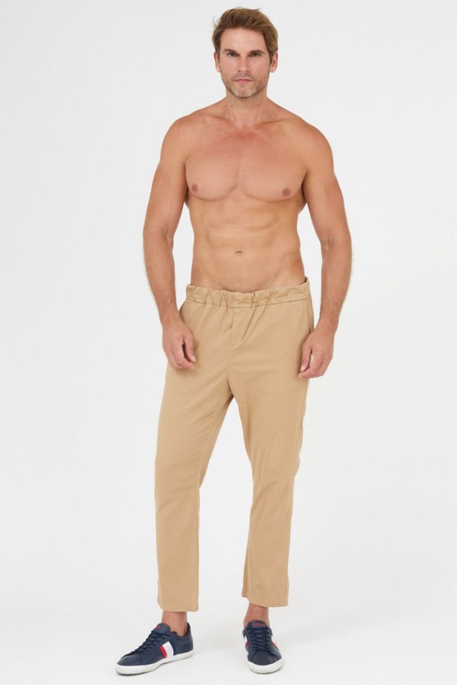 7 FOR ALL MANKIND Beige men's jogger chino pants