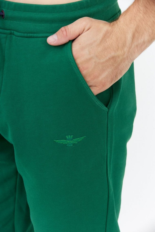 AERONAUTICA MILITARE Green men's sweatpants