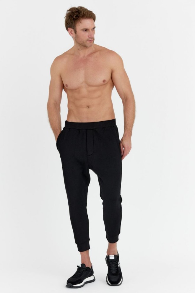 DSQUARED2 Negru bărbați relaxare dean joggers pantaloni