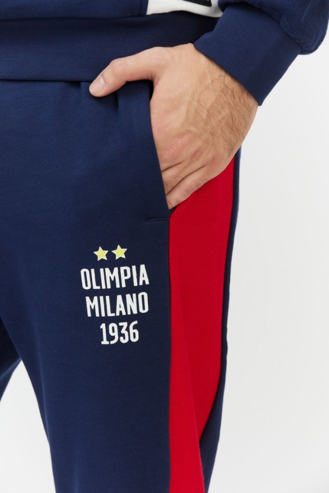 EA7 Men's navy blue Olimpia milano pants