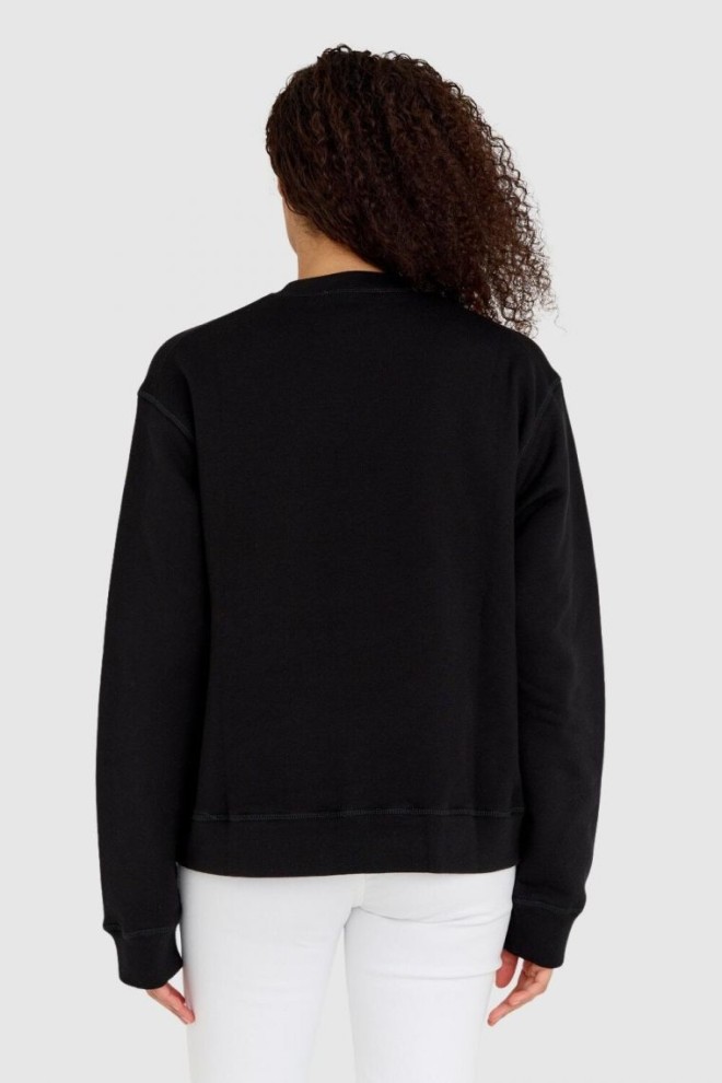 DSQUARED2 Black women's sweatshirt with large icon logo