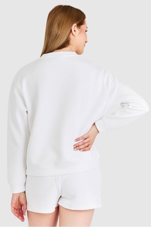 GUESS Hanorac alb pentru...