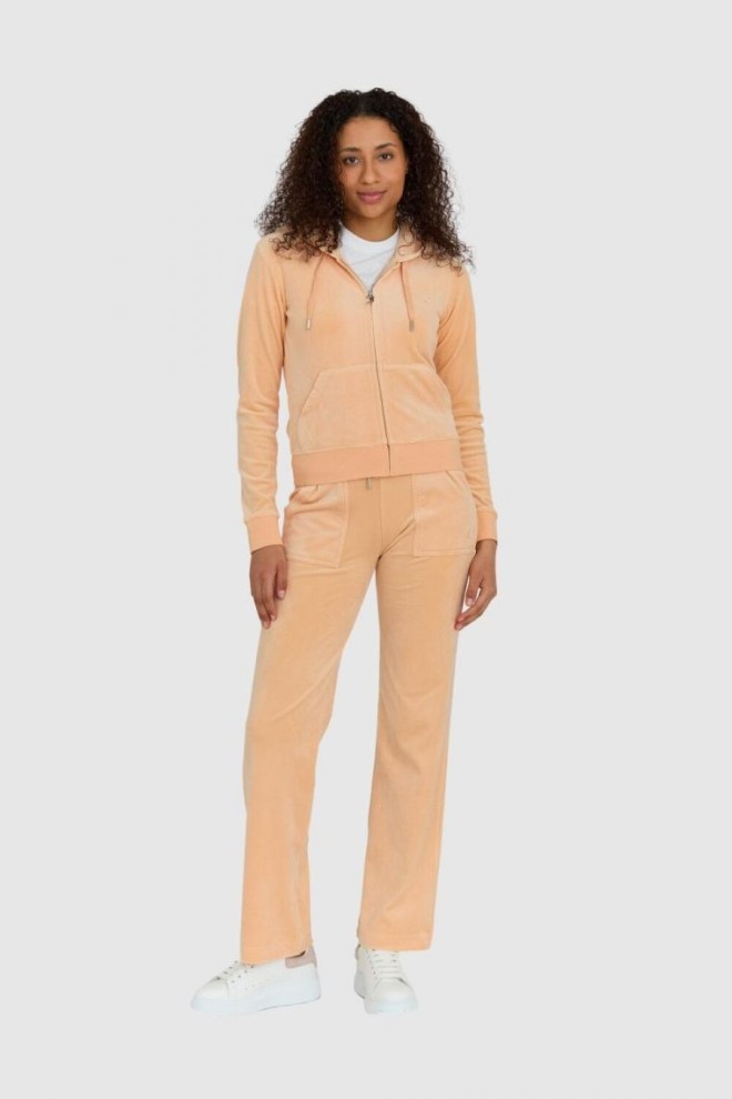 JUICY COUTURE Hanorac clasic cu fermoar din catifea pentru femei robertson