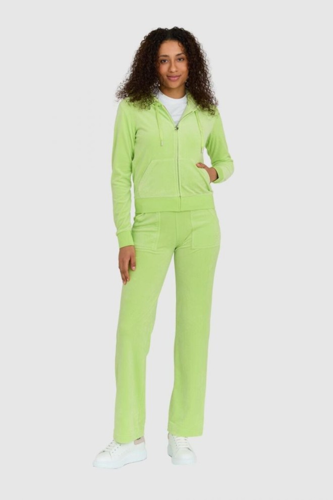 JUICY COUTURE Hanorac clasic cu fermoar din catifea pentru femei robertson