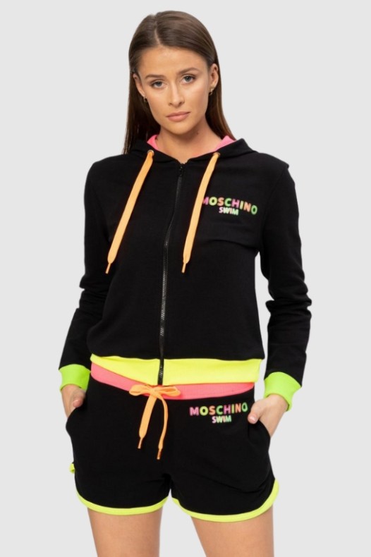 MOSCHINO Black hooded...