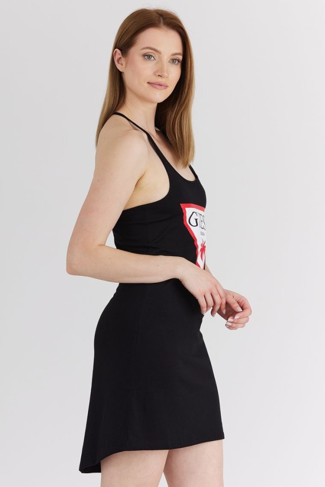 GUESS Black dress with triangle logo