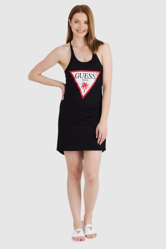 GUESS Black dress with triangle logo