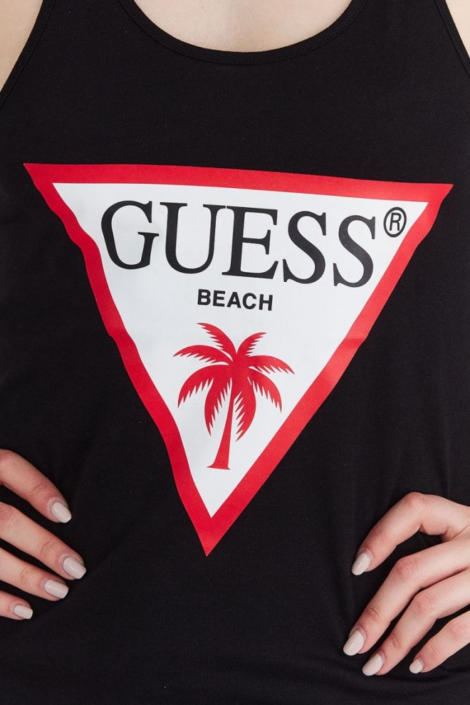 GUESS Black dress with triangle logo