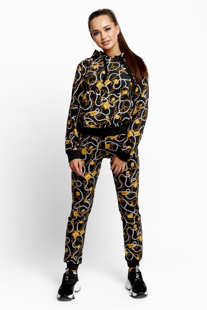 MOSCHINO Women's hoodie with gold chains