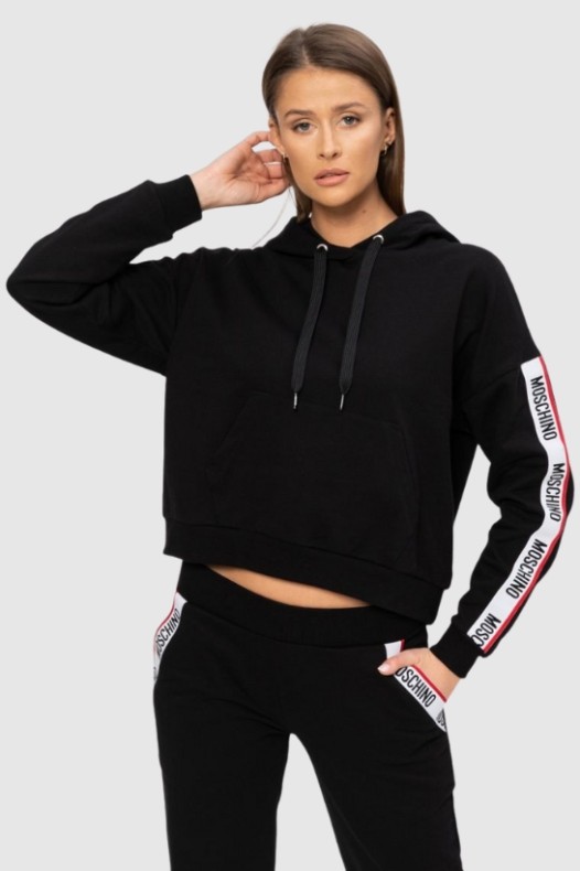 MOSCHINO Hanorac negru cu...