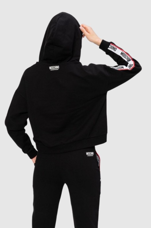 MOSCHINO Hanorac negru cu...