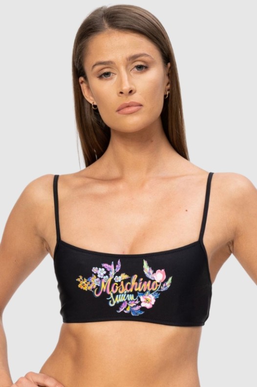 MOSCHINO Top bikini negru...