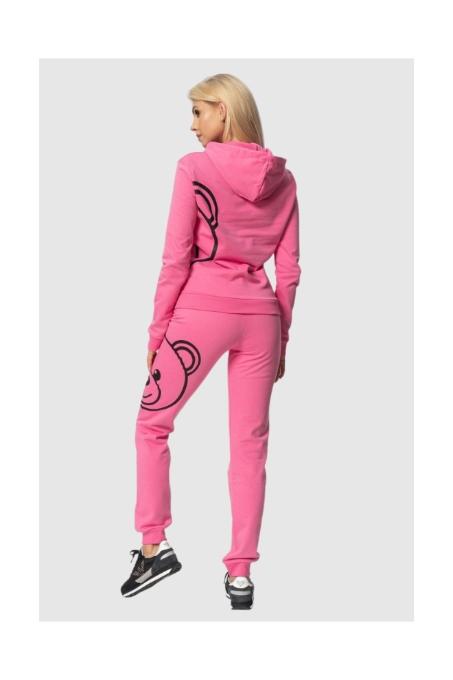 MOSCHINO Pink women's hooded sweatshirt