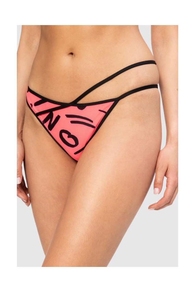 MOSCHINO Fund de bikini cu litere roz