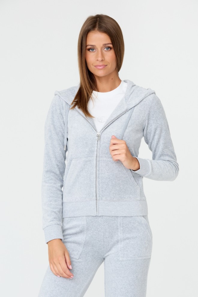 JUICY COUTURE Hanorac Robertson gri pentru femei