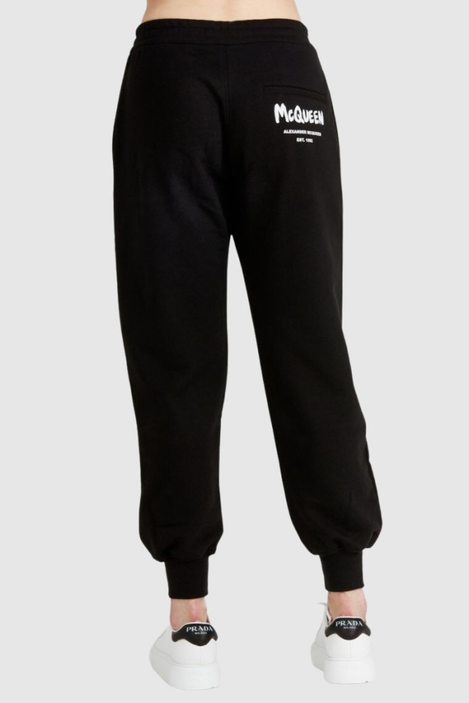 ALEXANDER MCQUEEN Women's black sweatpants