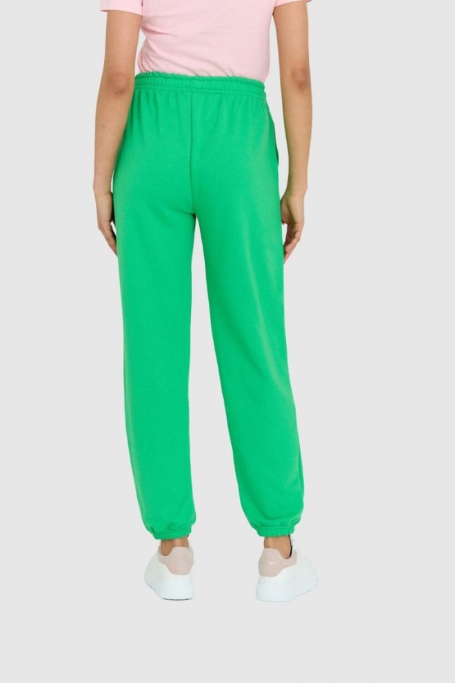 JUICY COUTURE Pantaloni verzi wendy reciclați pentru femei, cu logo brodat