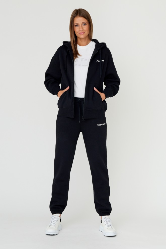 Pantaloni Sora negri pentru femei JUICY COUTURE 