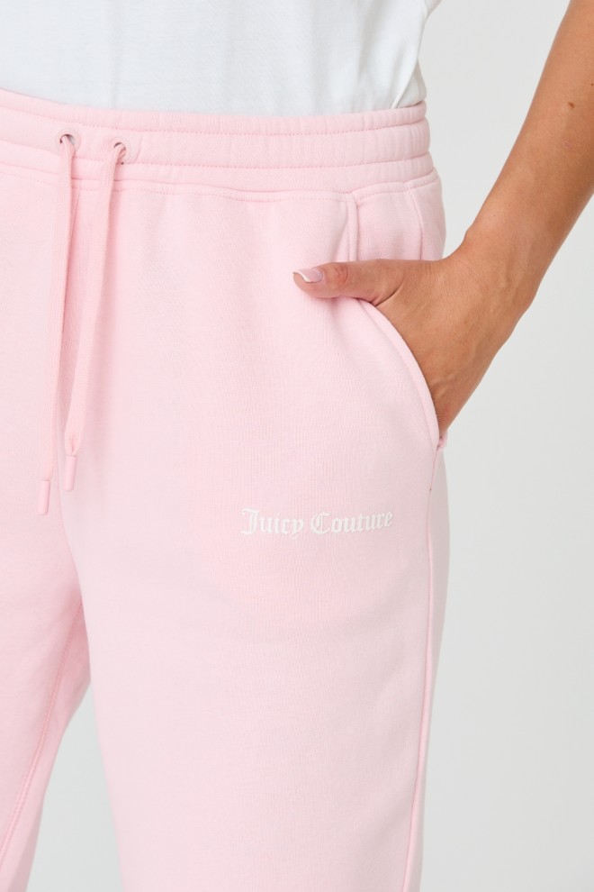 Pantaloni Sora roz pentru femei JUICY COUTURE 