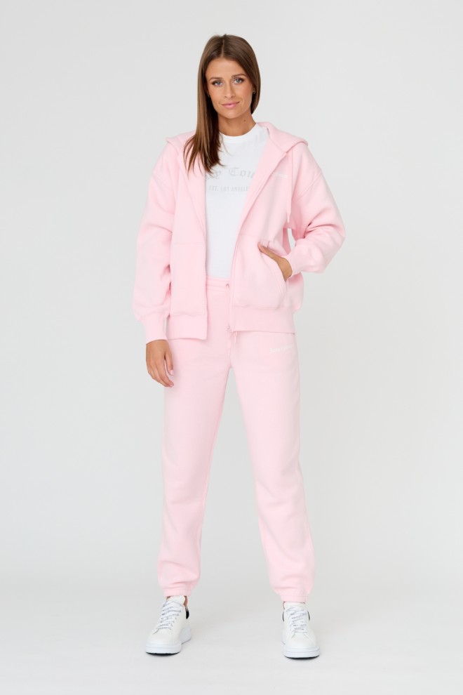 Pantaloni Sora roz pentru femei JUICY COUTURE 