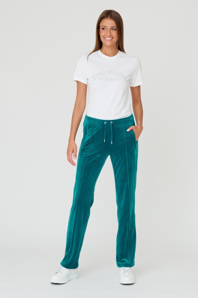 Pantaloni Tina turcoaz pentru femei JUICY COUTURE 