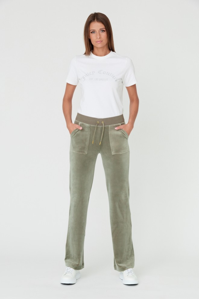 JUICY COUTURE Pantaloni Del Ray verzi, de damă